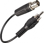 RCA Plug to BNC Jack 6" Adaptor Cable
