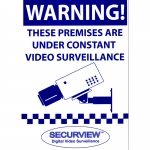 Securview CCTV Warning Sign A3 Size