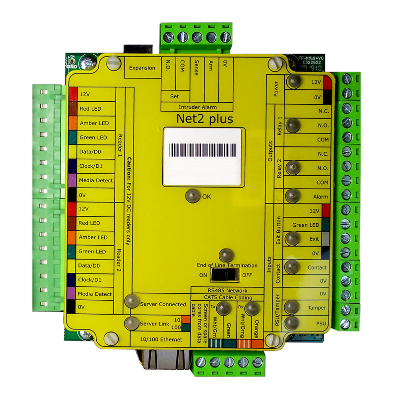 PXT682531: Net2 Plus Wired 1 Door Access Control Unit in ... ethernet plug diagram 